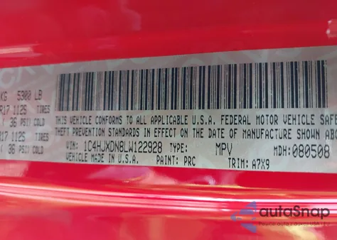 2020 Jeep Wrangler Unlimited Sport S 4X4 из США, поврежденный, VIN 1C4HJXDN8LW122928